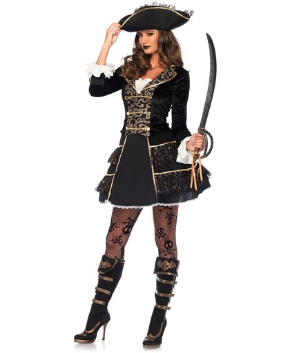 Piratenkapitein kostuum voor vrouwen - Verkleedkleding - Maat M