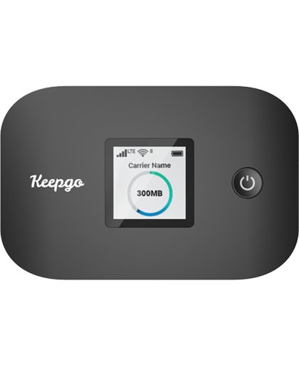 KeepgoFi global virtual sim MiFi-hotspot (inclusief 1GB voor 110 landen, 1 jaar geldig, extra data vanaf €10,90/GB)