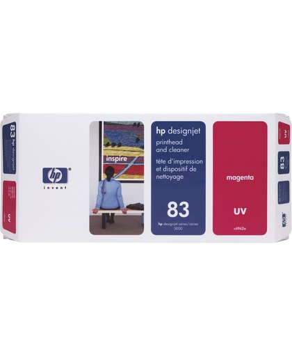 HP 83 magenta DesignJet UV-printkop en printkopreiniger