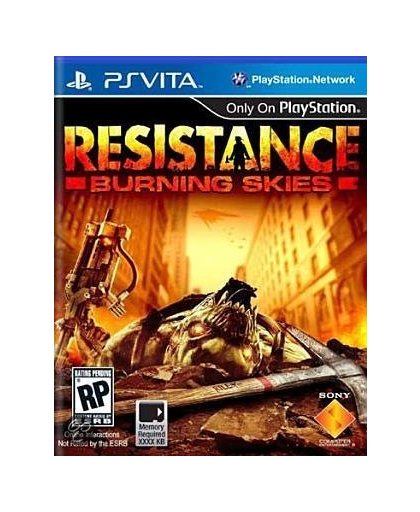 Sony Resistance: Burning Skies, PS Vita PlayStation Vita video-game