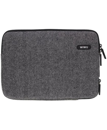 Woolen Sleeve Laptop / Tablet 11.6 inch - Donker Grijs