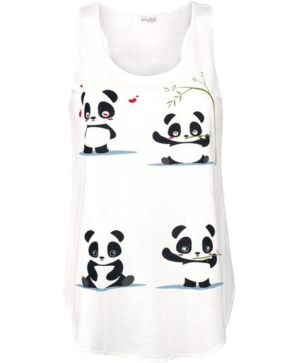 Innocent Panda Vibes Vest Girls top wit