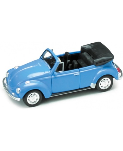 WELLY 42344 Volkswagen kever Beetle Cabrio in vensterdoos blauw