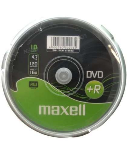 maxell DVD+R 120 Minuten, 4,7 GB, 16x, 10er Spindel