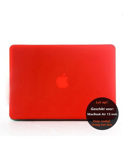 Matte hardcase hoes MacBook Air 13.3 inch rood