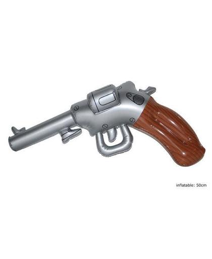 Opblaas revolver 50cm