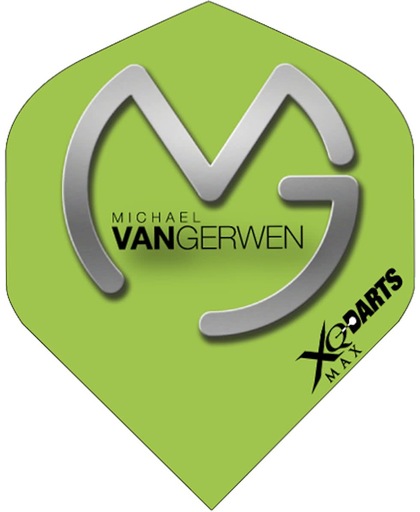 XQ-Darts Micheal van Gerwen flight - Grijs Groen