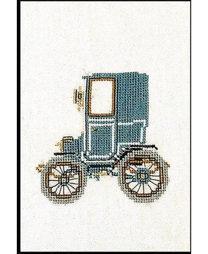 Thea Gouverneur Borduurpakket 1055 Auto Renault 1898 - Linnen stof