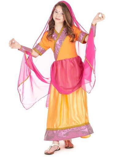 Bollywood prinses kostuum voor meiden - Kinderkostuums - 128-140
