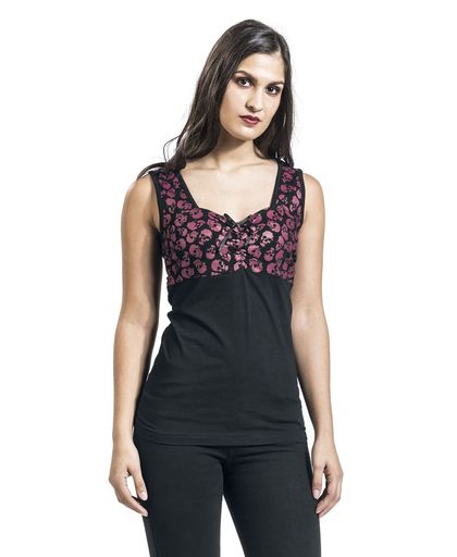 Black Premium by EMP The Lady Of The House Girls top zwart-rood