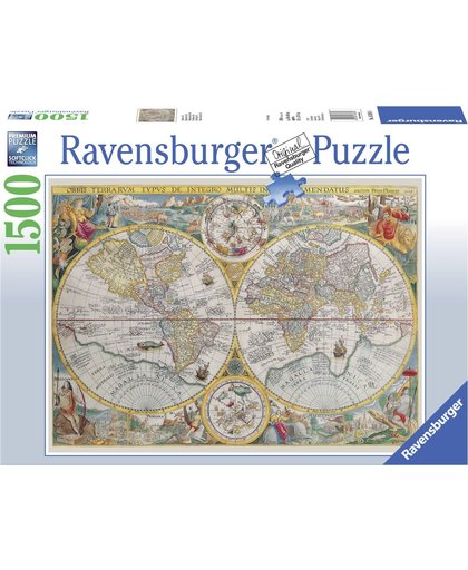 Ravensburger puzzel Wereldkaart 1594 - Legpuzzel - 1500 stukjes