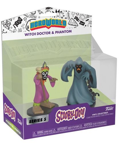 Scooby Doo Phantom/Witch Doctor Vinylfiguur 2-Pack Verzamelfiguur standaard