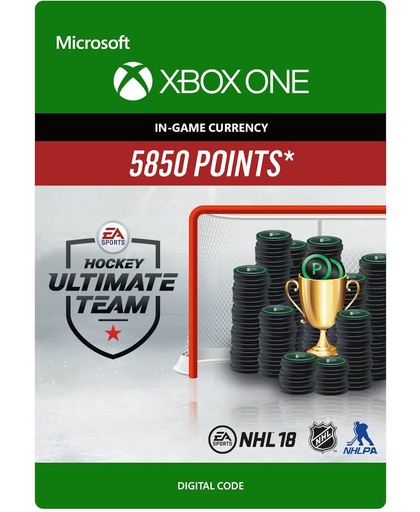 NHL 18 Ultimate Team - NHL Points 5850 - Consumable - Xbox One