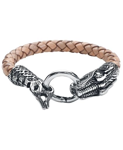 Mysterium® Bracelet of the Dragons Lederen armband bruin