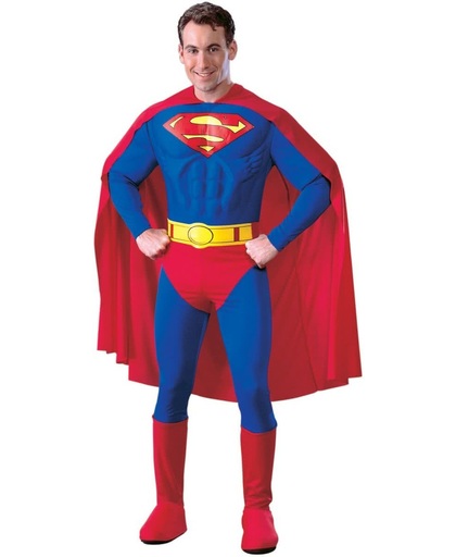 Superman Deluxe Muscle - Carnavalskleding - Maat M - Rood
