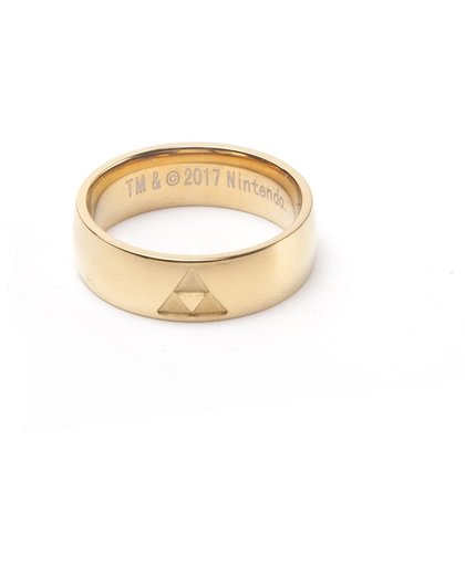 Zelda - Golden Ring with Triforce logo-L