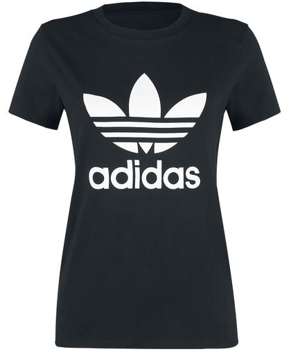 Adidas Trefoil Tee Girls shirt zwart