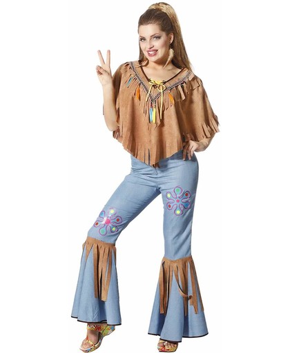 Woodstock broek en poncho voor dame maat 56