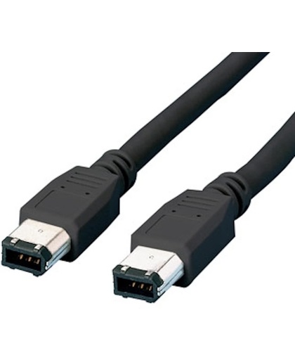 Equip 128060 1.8m 6-p 4-p Zwart firewire-kabel