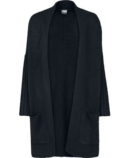 Urban Classics Ladies Oversized Cardigan Damesvest zwart
