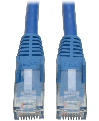 Tripp Lite N201-003-BL50BP 0.91m Cat6 U/UTP (UTP) Blauw netwerkkabel