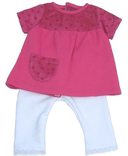 Poppenkleding Jurk Met Legging Mini Mommy Roze Meisjes 33-37 Cm