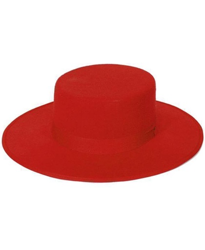 Spaanse hoed rood voor volwassenen
