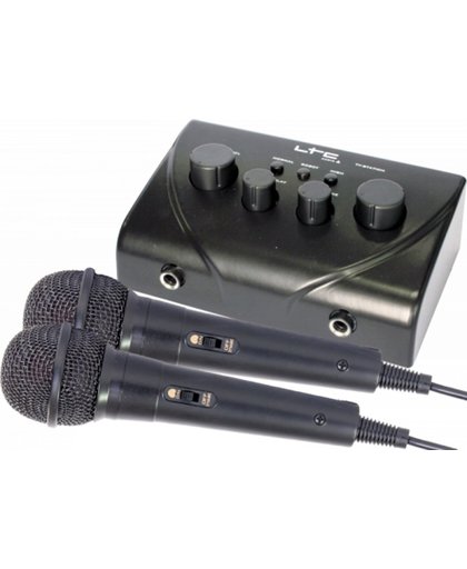 LTC Audio Tv-station karaoke mixer met twee microfoons
