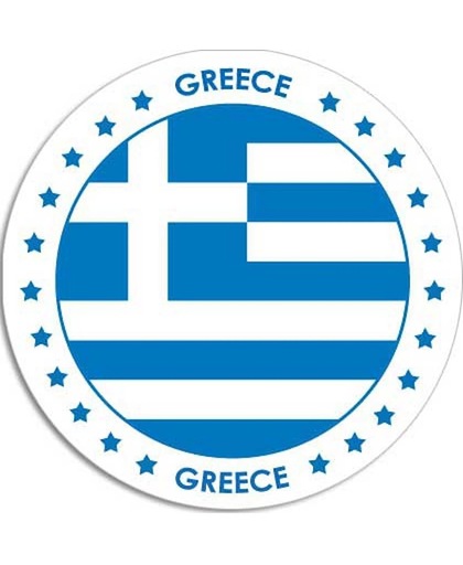 Griekenland sticker rond 14,8 cm
