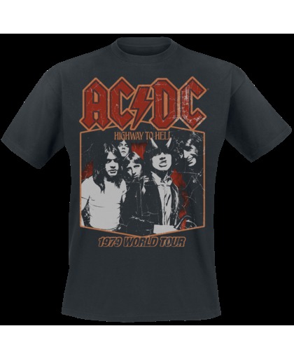 AC/DC Highway To Hell Tour &apos;79 T-shirt zwart