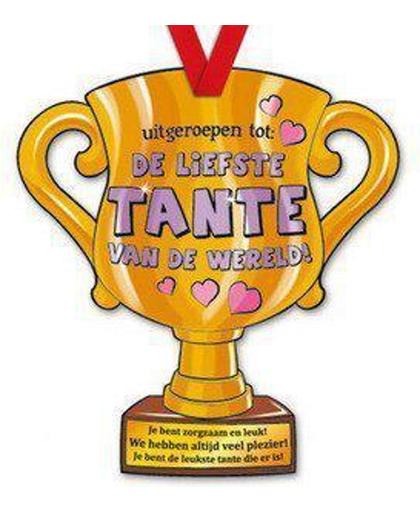 Trofee met lint - Trophy - Tante