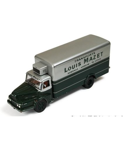 Unic Zu 122 'Louis Mazet Transports' 1960 1:43 IXO Models Groen / Zilver TRU003