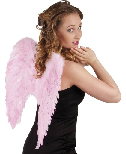 12 stuks: Engelenvleugels gevouwen - roze - 50x50cm