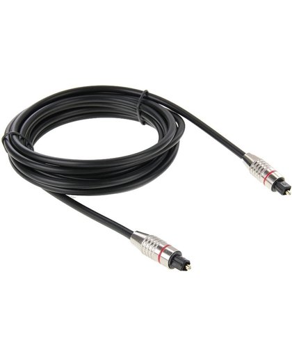 Digitale Audio Optische Fiber Kabel Toslink M naar M, OD: 5.0mm, Kabel lengte: 3 meter