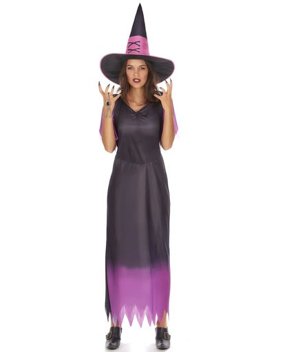 Verkleedkostuum voor dames heks Halloween artikel - Verkleedkleding - One size