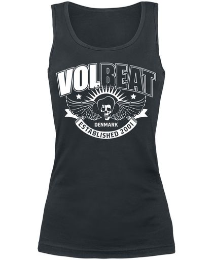 Volbeat Skullwing Ribbon Girls top zwart