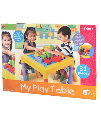 Playgo-Mijn Speeltafel met Bouwstenen