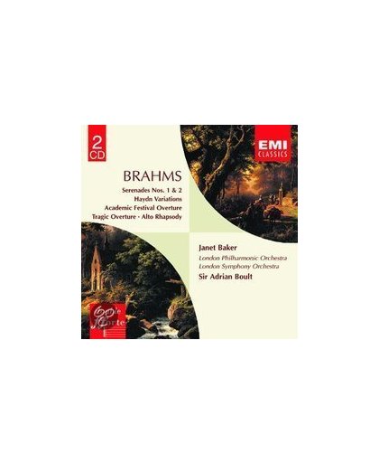 Brahms: Serenades nos 1 & 2, etc / Boult, Baker