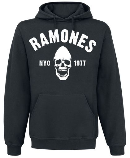 Ramones Pinhead Skull Bats Trui met capuchon zwart