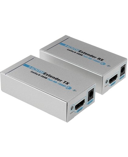 ANE-E60 HD 1080P HDMI Single Cat-5e / 6-568B verzender ontvanger Extender Set, ondersteunt EDID, overdracht afstand tot 60 meter