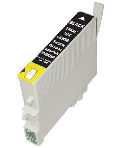 inkt cartridge voor Epson T0801 zwart wit Label|Toners-en-inkt