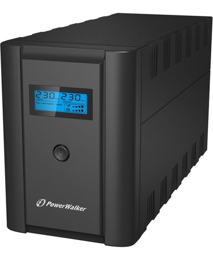 PowerWalker VI 2200 SHL Schuko Line-Interactive 2200VA 4AC-uitgang(en) Toren Zwart UPS