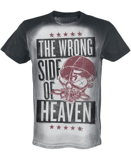 Five Finger Death Punch Wrong Side Of Heaven T-shirt zwart-wit