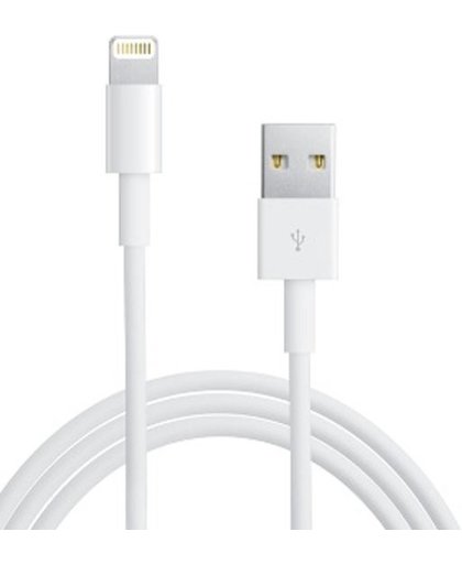 Usb kabel geschikt voor Iphone 1Meter Lightning Kabel voor 5-6-7-7Plus-Wit- zoals 100 Procent Orignele