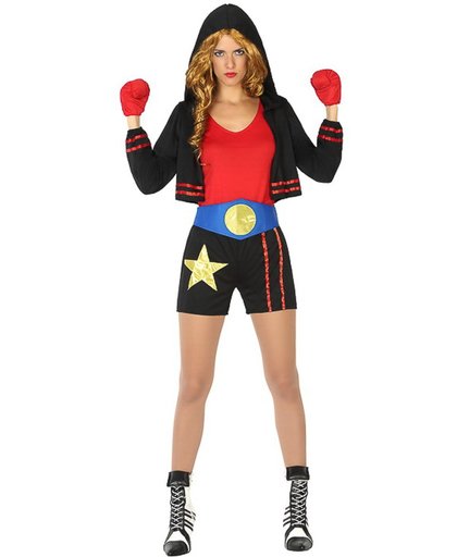 Verkleedkleding voor volwassenen - Boxer Girl - Maat XL