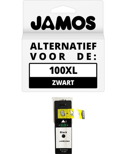 JAMOS - Inktcartridge / Alternatief voor de Lexmark 100XL Zwart