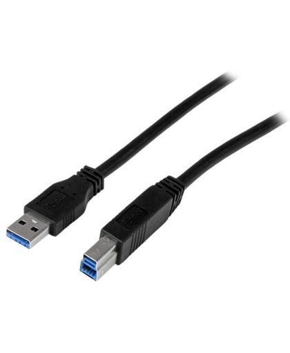 StarTech.com 1 m gecertificeerde SuperSpeed USB 3.0 A-naar-B-kabel M/M USB-kabel