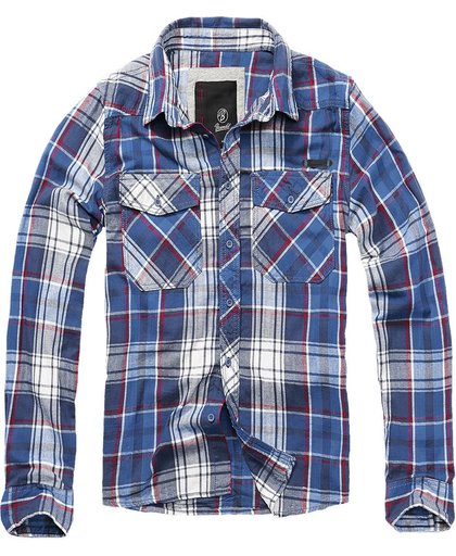 Brandit Checkshirt Overhemd blauw-rood-wit