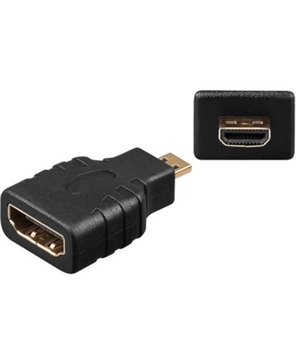 Goobay HDMI F - Micro-HDMI M, PL Micro-HDMI HDMI Zwart kabeladapter/verloopstukje