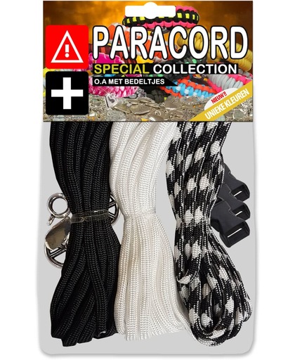 Paracord Set - Special Collection (Zwart / Wit / Black & White)